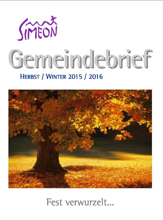 Titel Gemeindebrief Herbst / Winter 2015 / 2016